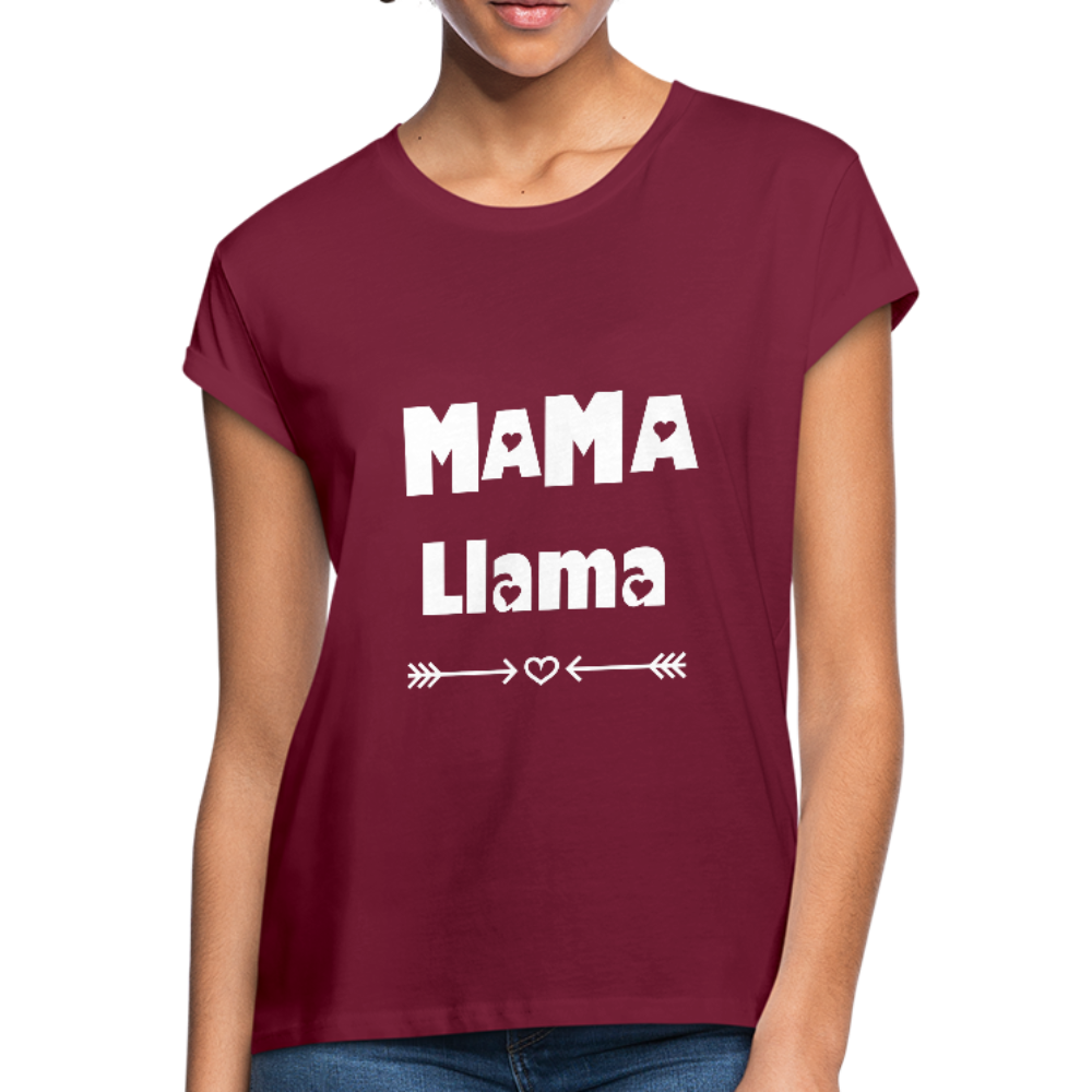 Mama Llama - burgundy