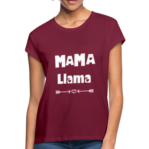 Mama Llama - burgundy