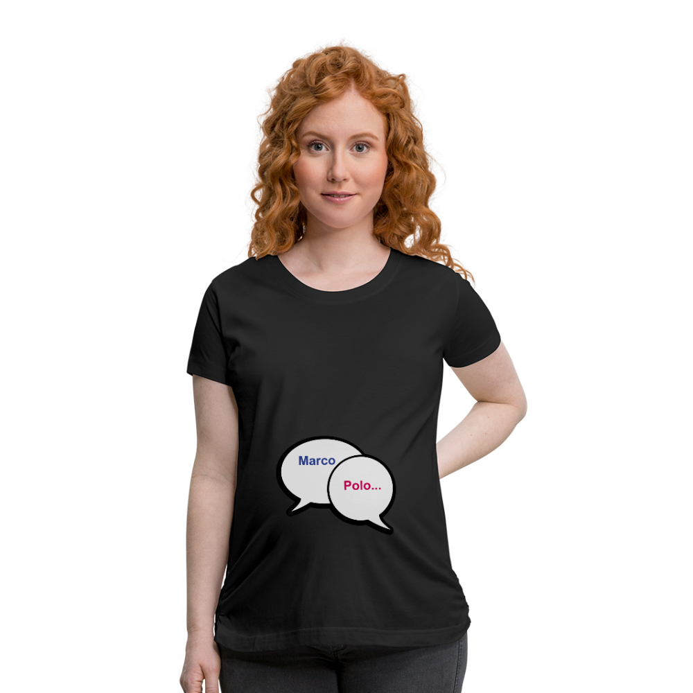 Twins maternity shirt - black