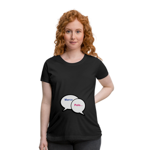 Twins maternity shirt - black