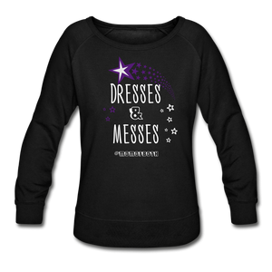 Dresses and Messes Women’s Crewneck Sweatshirt - black