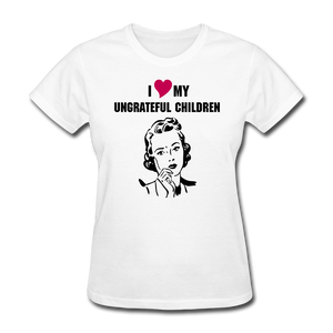 Ungrateful children women's shirt - white